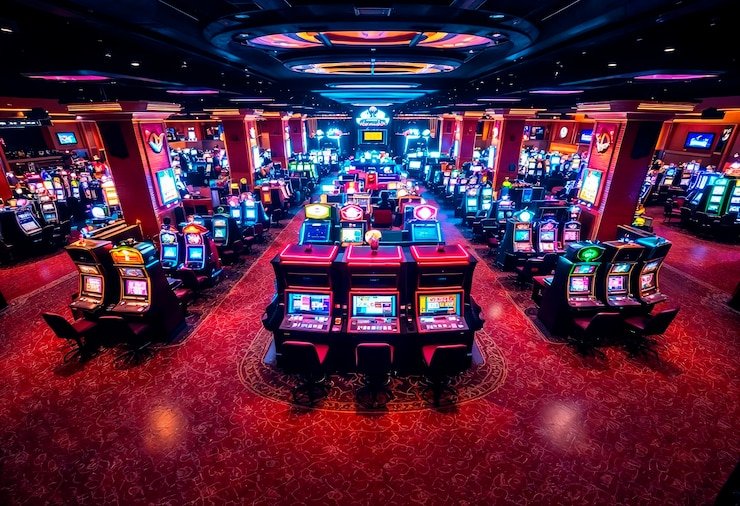 Studio dealer langsung Pretty Gaming dengan dealer profesional dan kamera multi-sudut